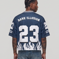 Dark Illusion Flame Jersey - Navy Blue