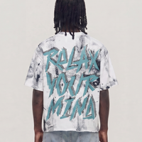 RELAX YOUR MIND CROPPED WHITE T1459