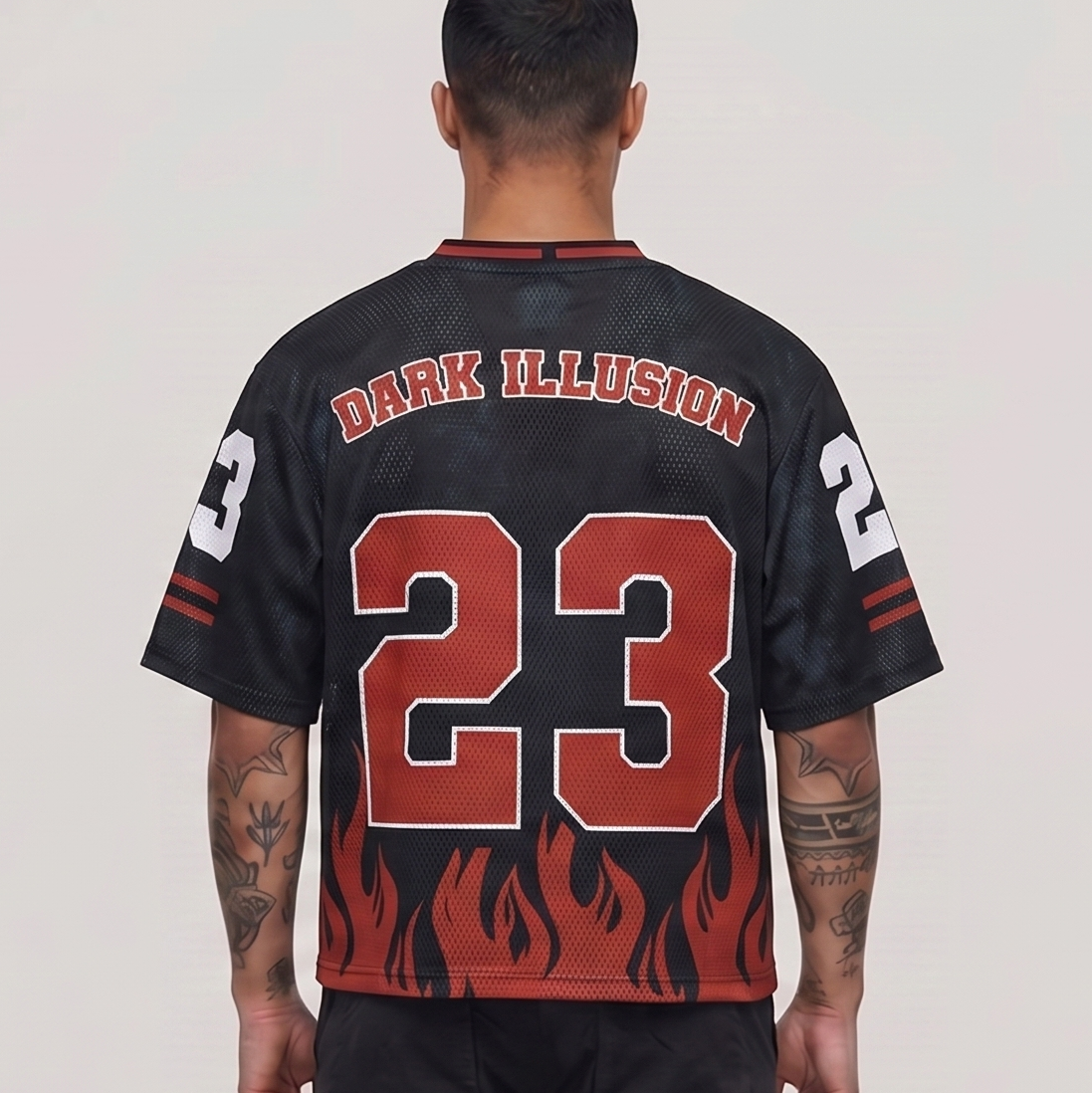 Dark Illusion Flame Jersey -BLACK