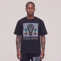 Rebel Minds Bulb Black T-Shirt
