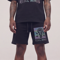 Rebel Minds Bulb Black Shorts