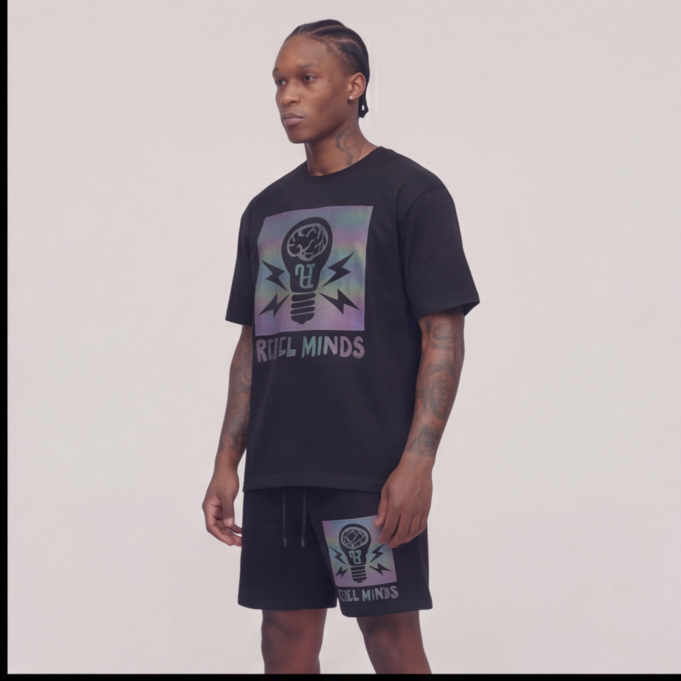 Rebel Minds Bulb Black T-Shirt