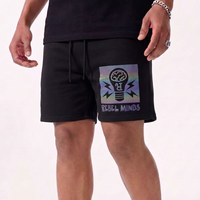 Rebel Minds Bulb Black Shorts