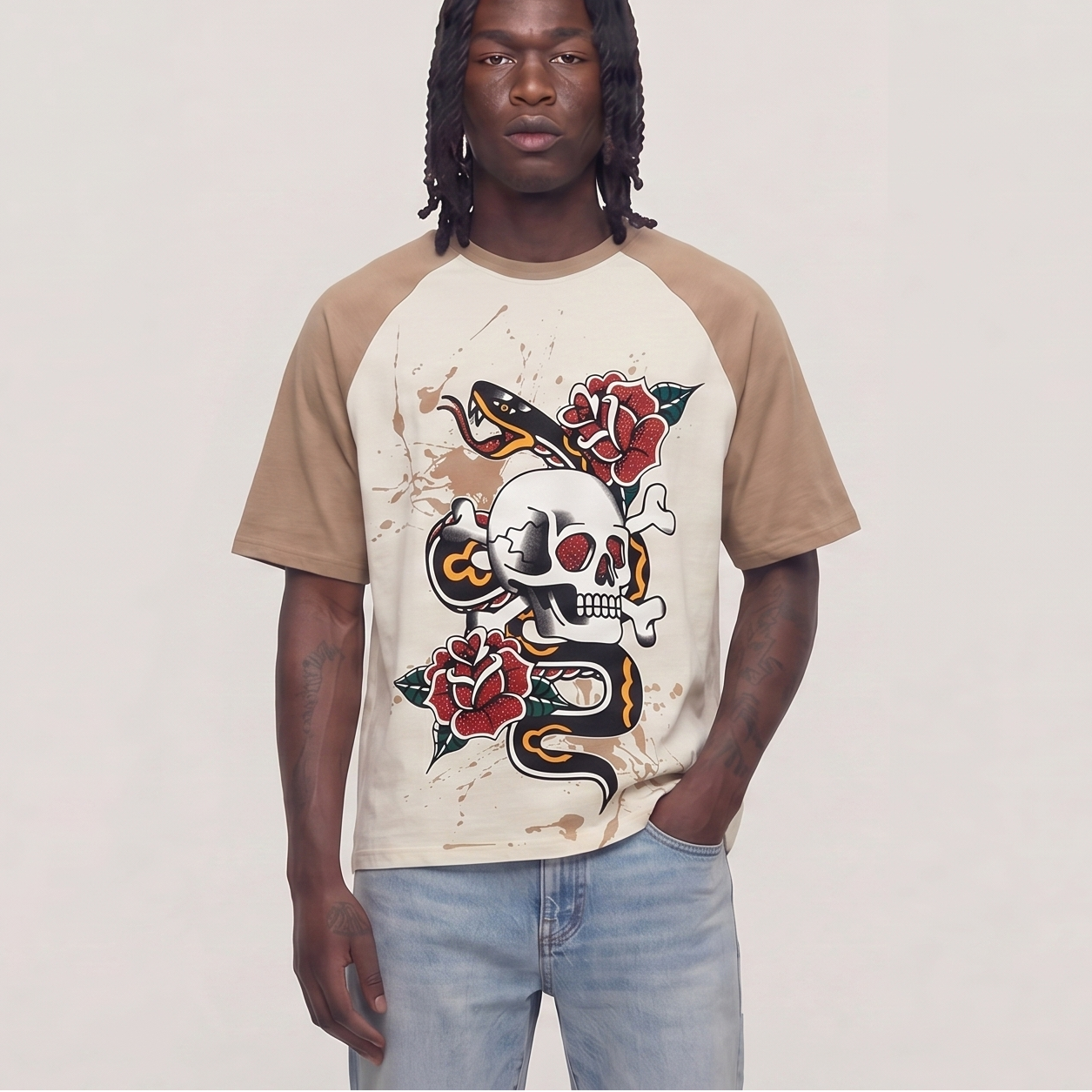 Skull & Love REBEL MINDS Cream 151-145