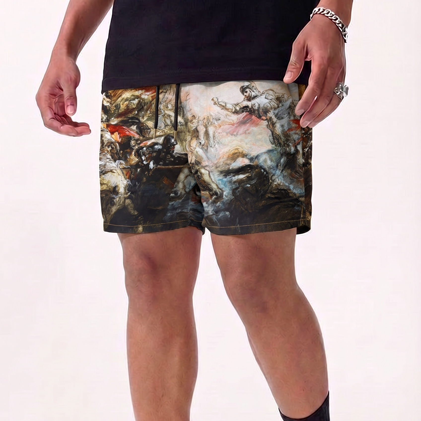 Wave shorts from rebel minds khaki 151-913
