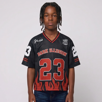Dark Illusion Flame Jersey -BLACK (KIDS)