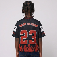 Dark Illusion Flame Jersey -BLACK (KIDS)