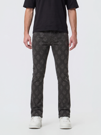 Liquid Crystal 'Diamond Crystal' Stacked Rhinestone Denim (charcoal  ) JTF2317