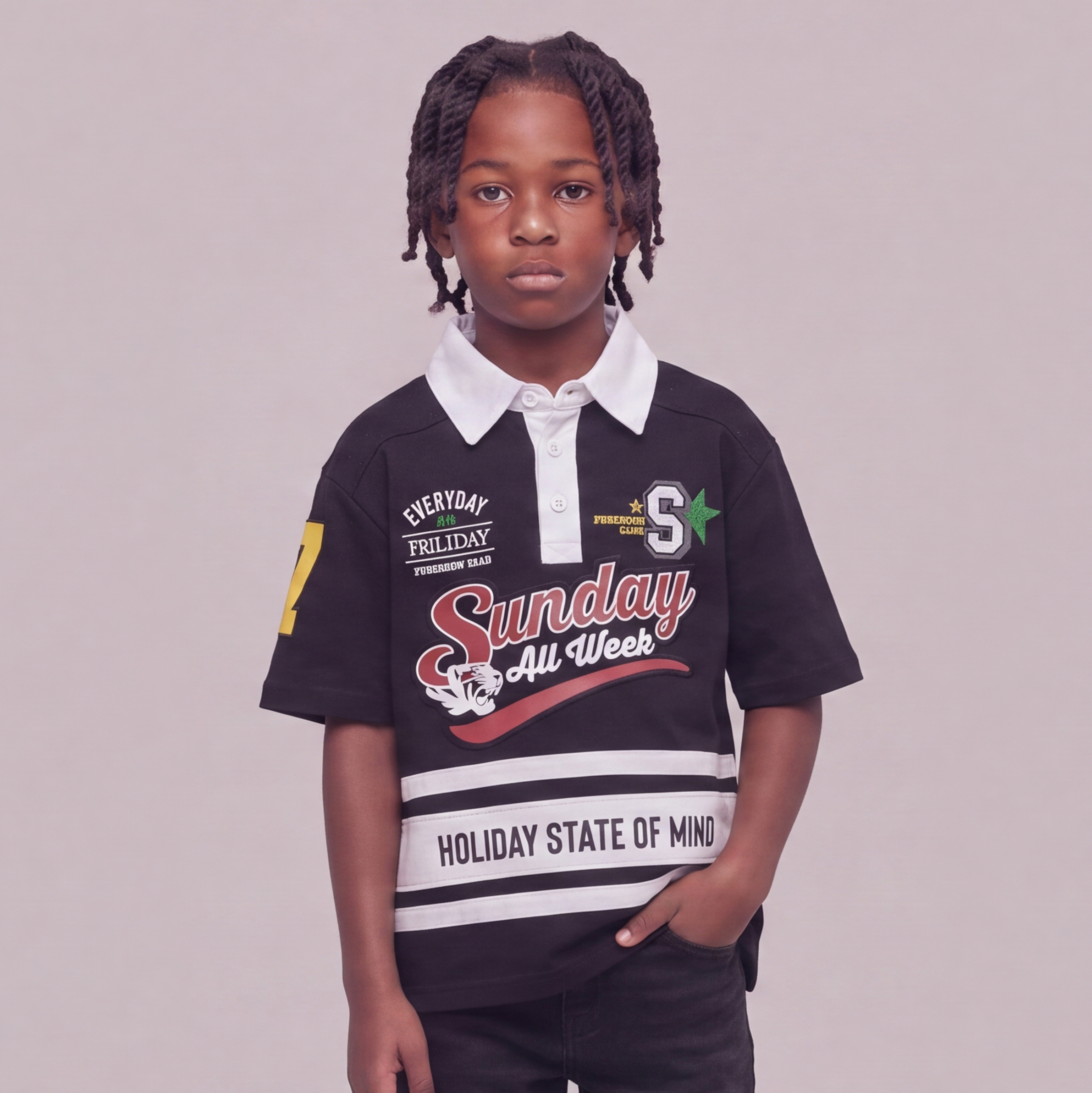 Sunday polo shirt Black