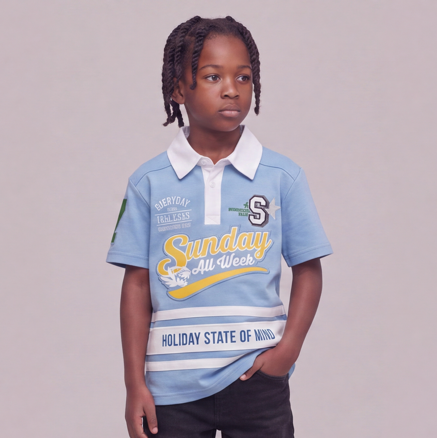 Sunday polo shirt Blue KT609K
