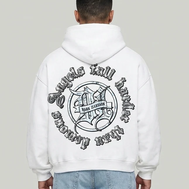 DARK ILLUSION GOD ANGEL HOODIE WHITE W251084