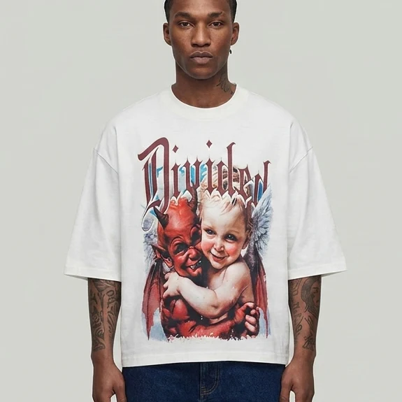 Divided - Off White Tee Shirt