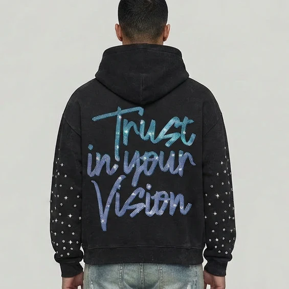 TRUST IN YOUR VISION HOODIE BLACK W251087