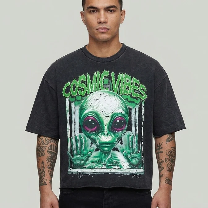 Cosmic Vibes black washed