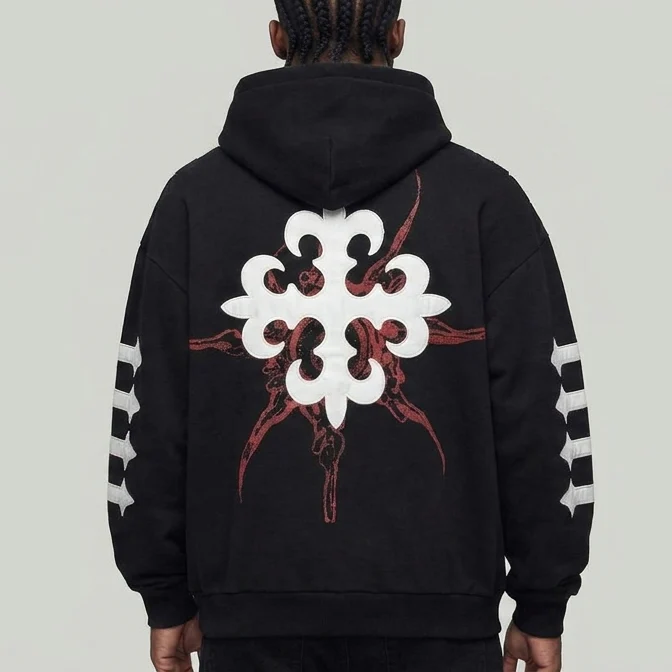 Illusion hoodie black