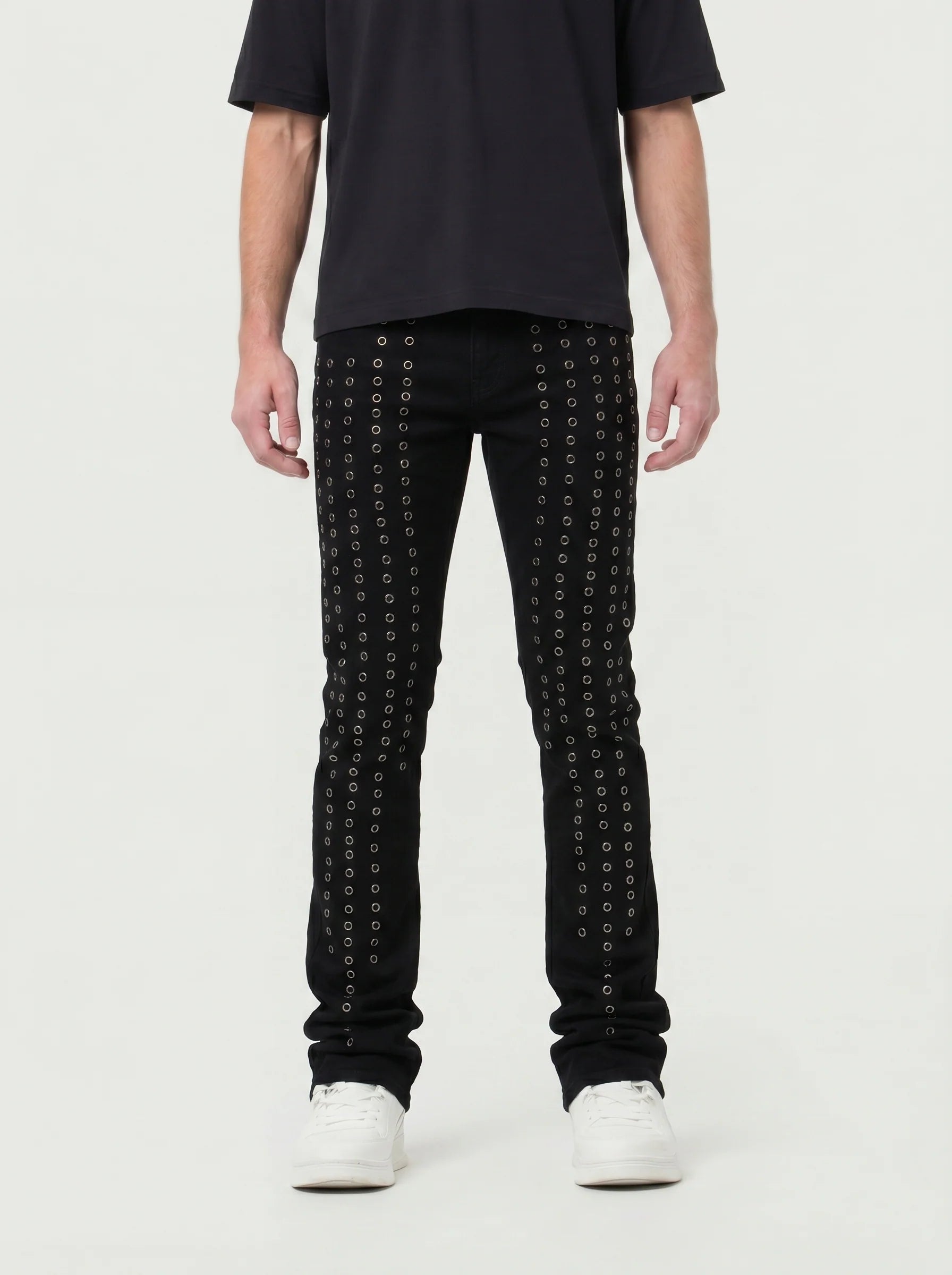 Waimea 'Ripple' Stacked Denim (Jet Black) M8189D