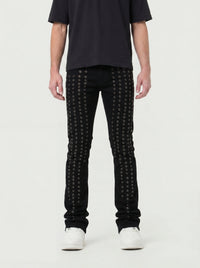 Waimea 'Ripple' Stacked Denim (Jet Black) M8189D