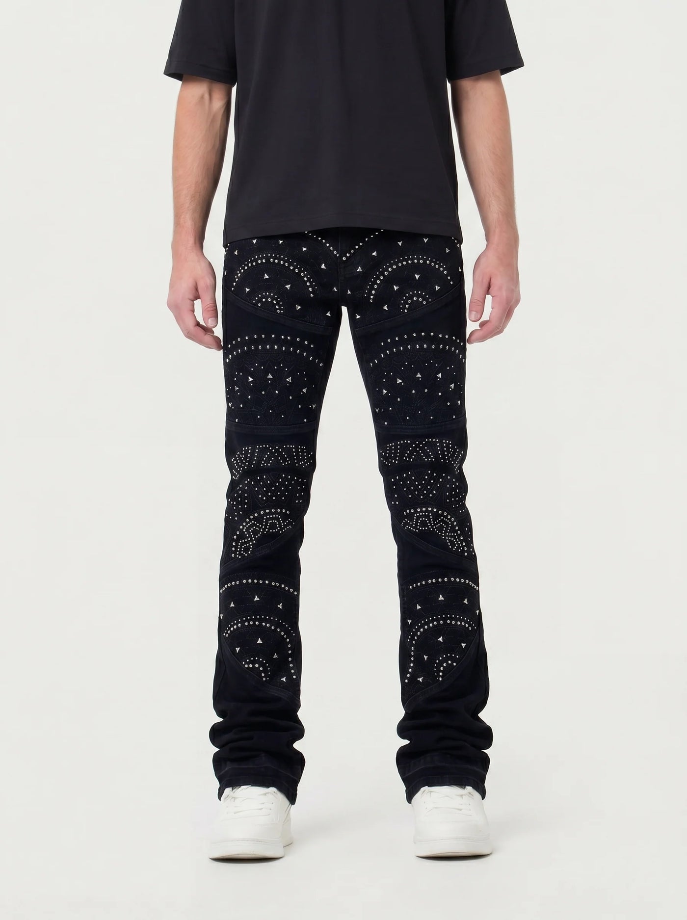 W by Waimea Men's Stacked Fit Jeans JET BLACK M8424D
