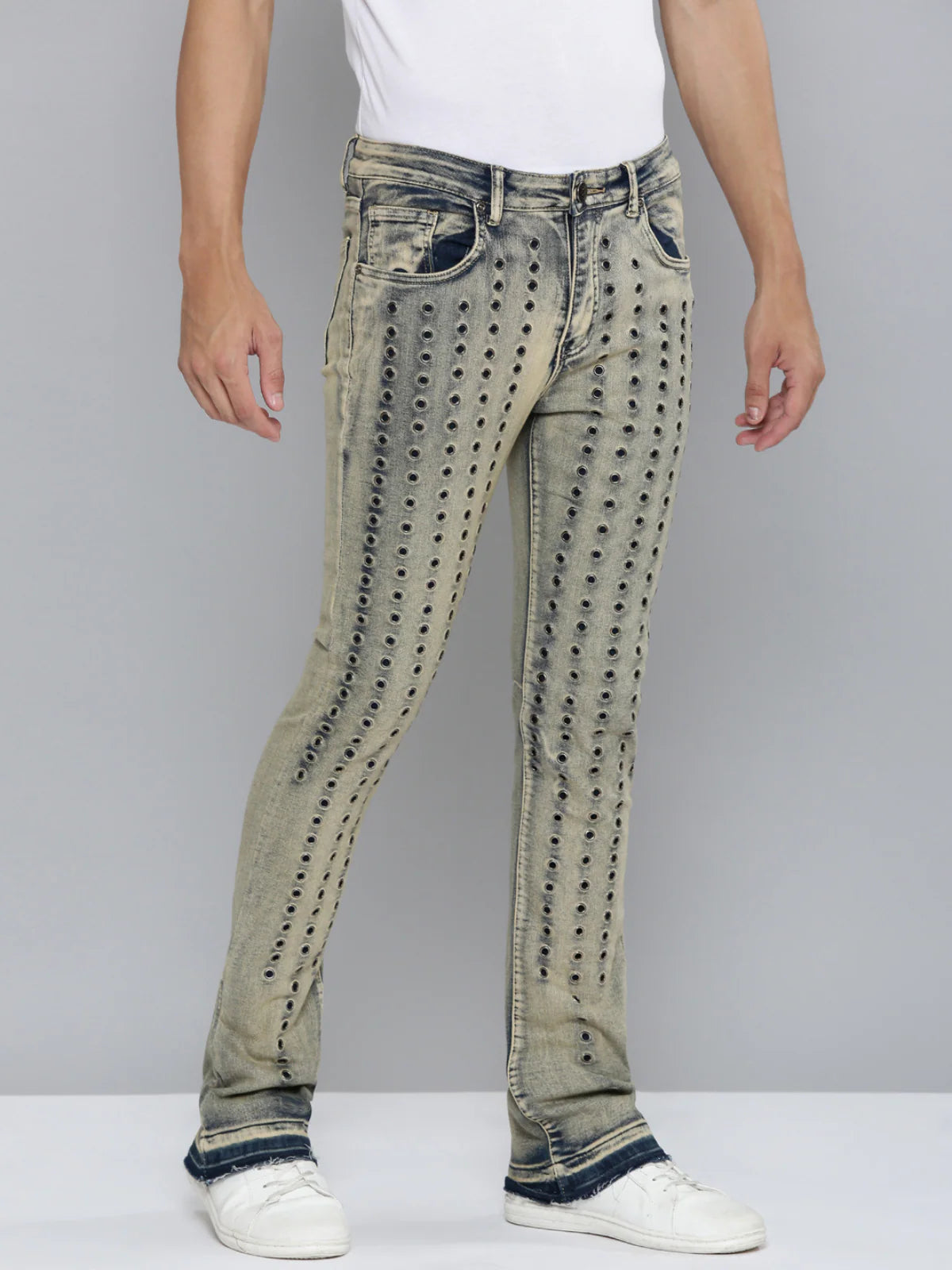 MEN’S WAIMEA STACKED FIT VINTAGE WASH JEANS M8189D