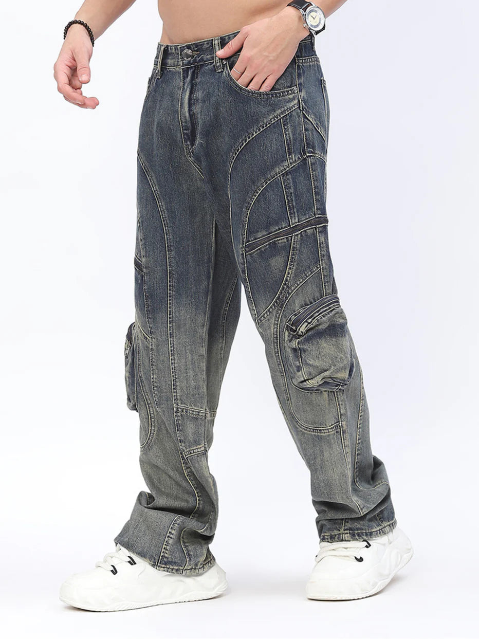 MEN’S WAIMEA STACKED FIT INDIGO WASH JEANS