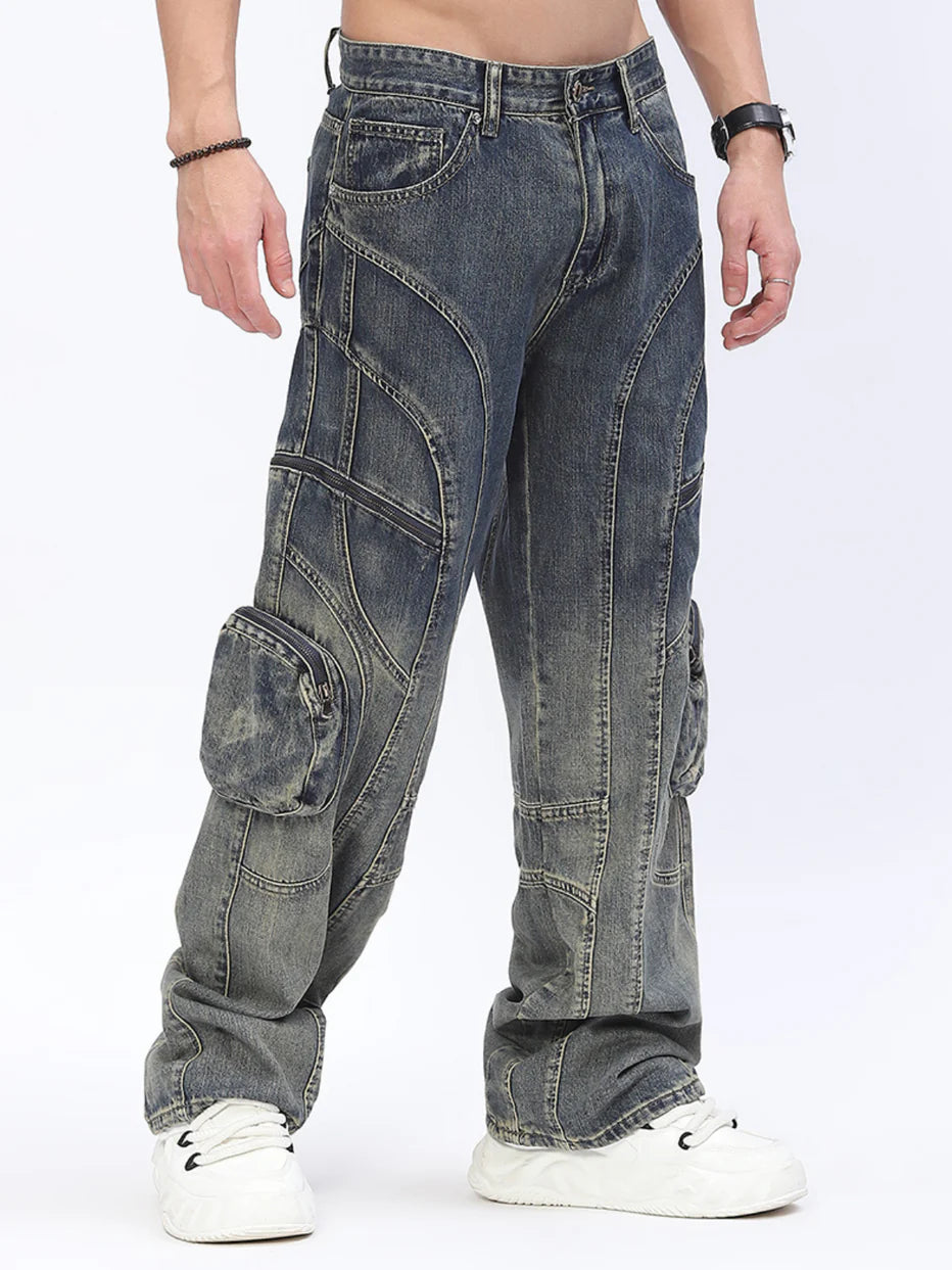MEN’S WAIMEA STACKED FIT INDIGO WASH JEANS