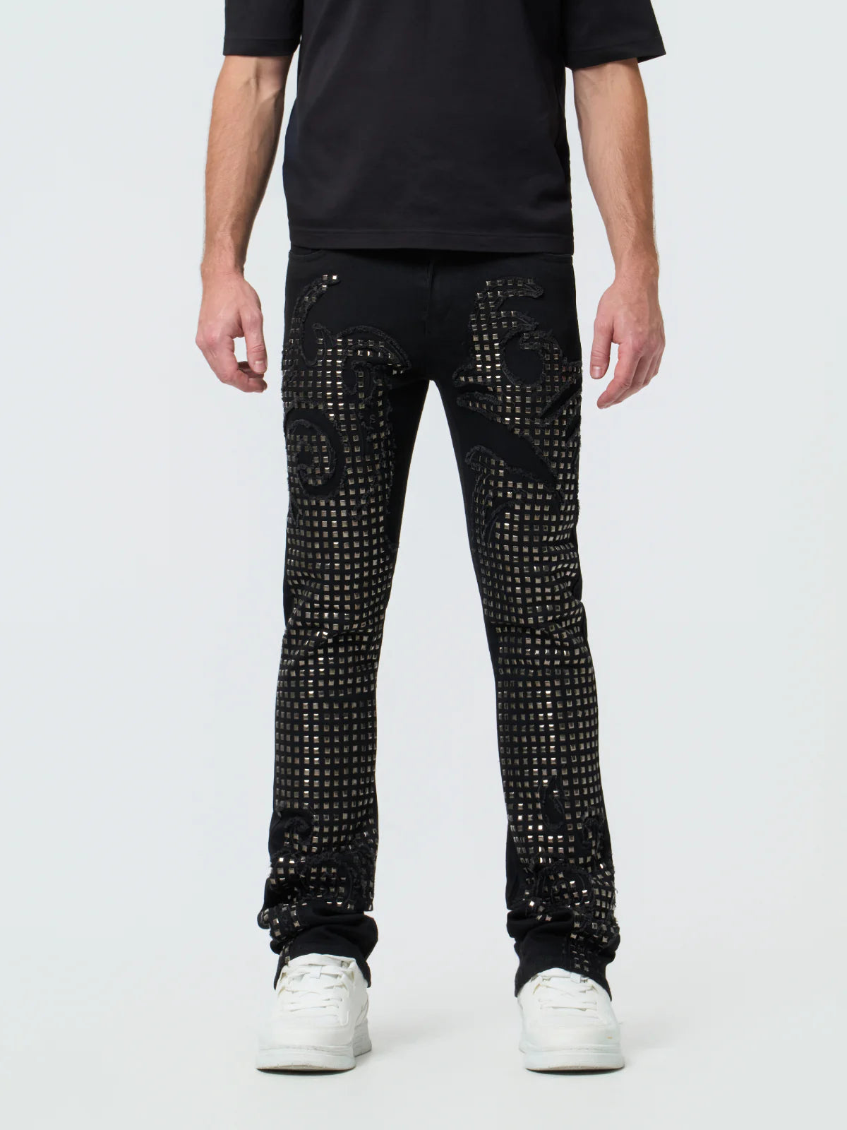 WAIMEA Men's Stacked Jeans  M8278D Jet Black