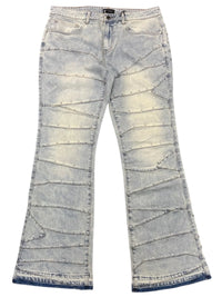 Waimea Men’s Stacked Jeans with Crystal Stud Detailing m8306d