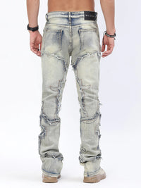 Stacked Fit Vintage Wash Jeans
