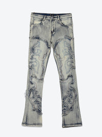 Stacked Fit Vintage Wash Jeans
