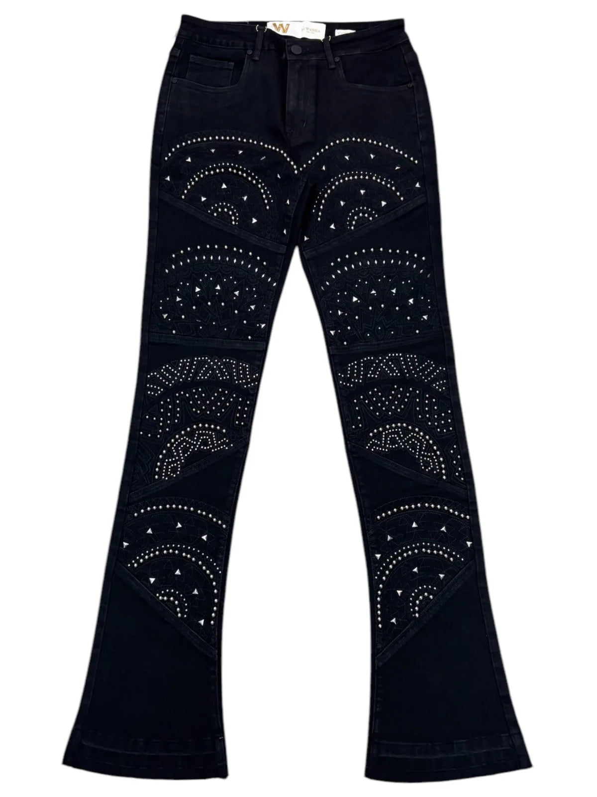 W by Waimea Men's Stacked Fit Jeans JET BLACK M8424D