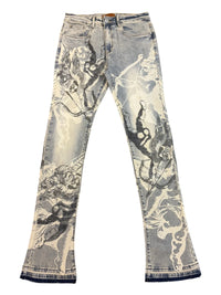 WAIMEA MEN'S STACKED JEANS Antique Blue M8567D