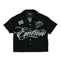 Black Signature Button Up
