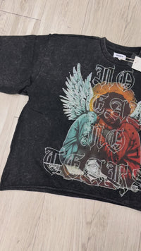 NO FEAR NO TEARS CROPPED BLACK KR601