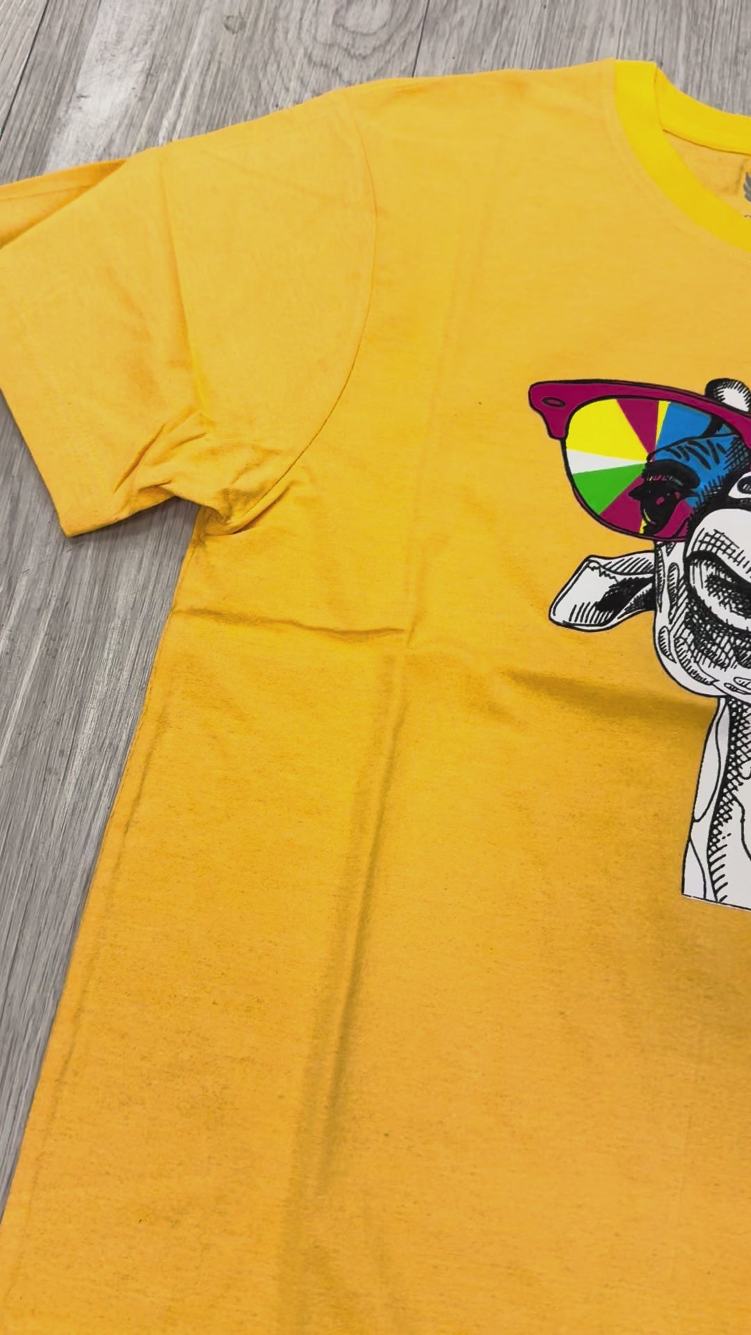 Golden Jet Yellow T-Shirt - 100% Cotton Regular Fit Tee