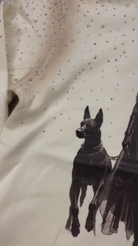 DOG CHAIN HOODIE OFF WHITE DM5227K