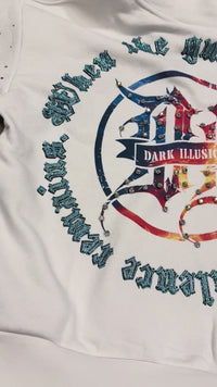 DARK ILLUSION HOODIE DEATHRIDER WHITE