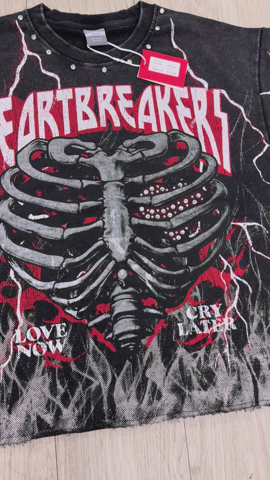 HEART BREAKER BLACK T5214