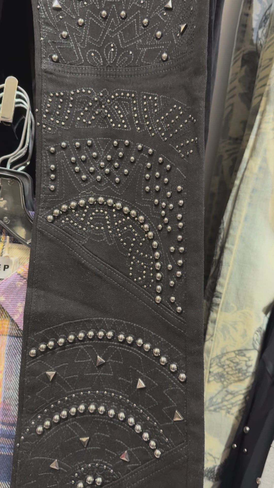 W BY WAIMEA MEN'S STACKED FIT JEANS BLACK M8424D