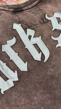 DARK SIDE CROPPED SHIRT VOYAGE STUDIO BROWN 51T16