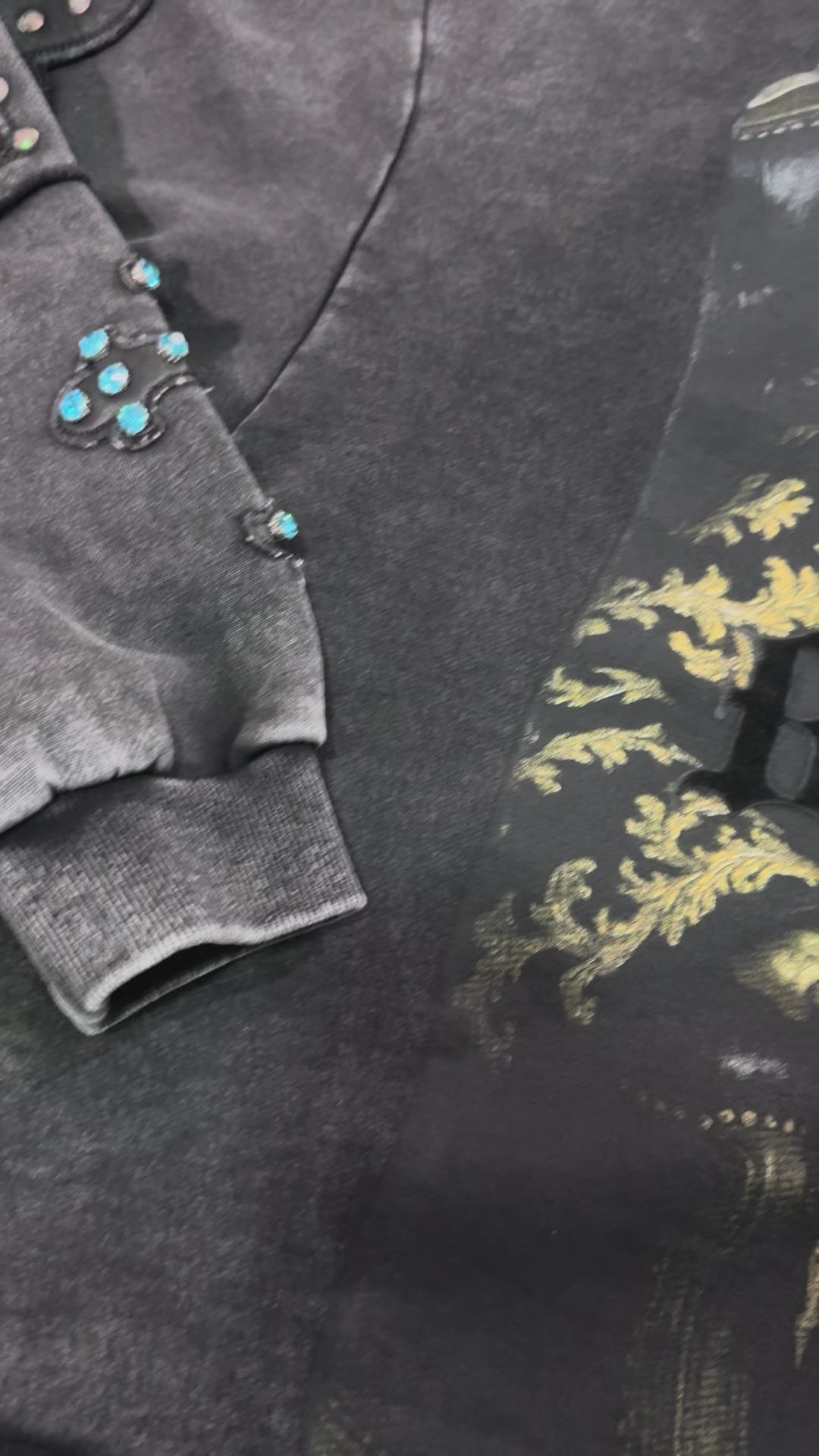 OVERSIZE HOODIE VOYAGE STUDIO BLACK  53J12