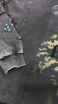 OVERSIZE HOODIE VOYAGE STUDIO BLACK  53J12