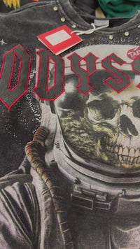 ODYSSEY cropped shirt black T5202