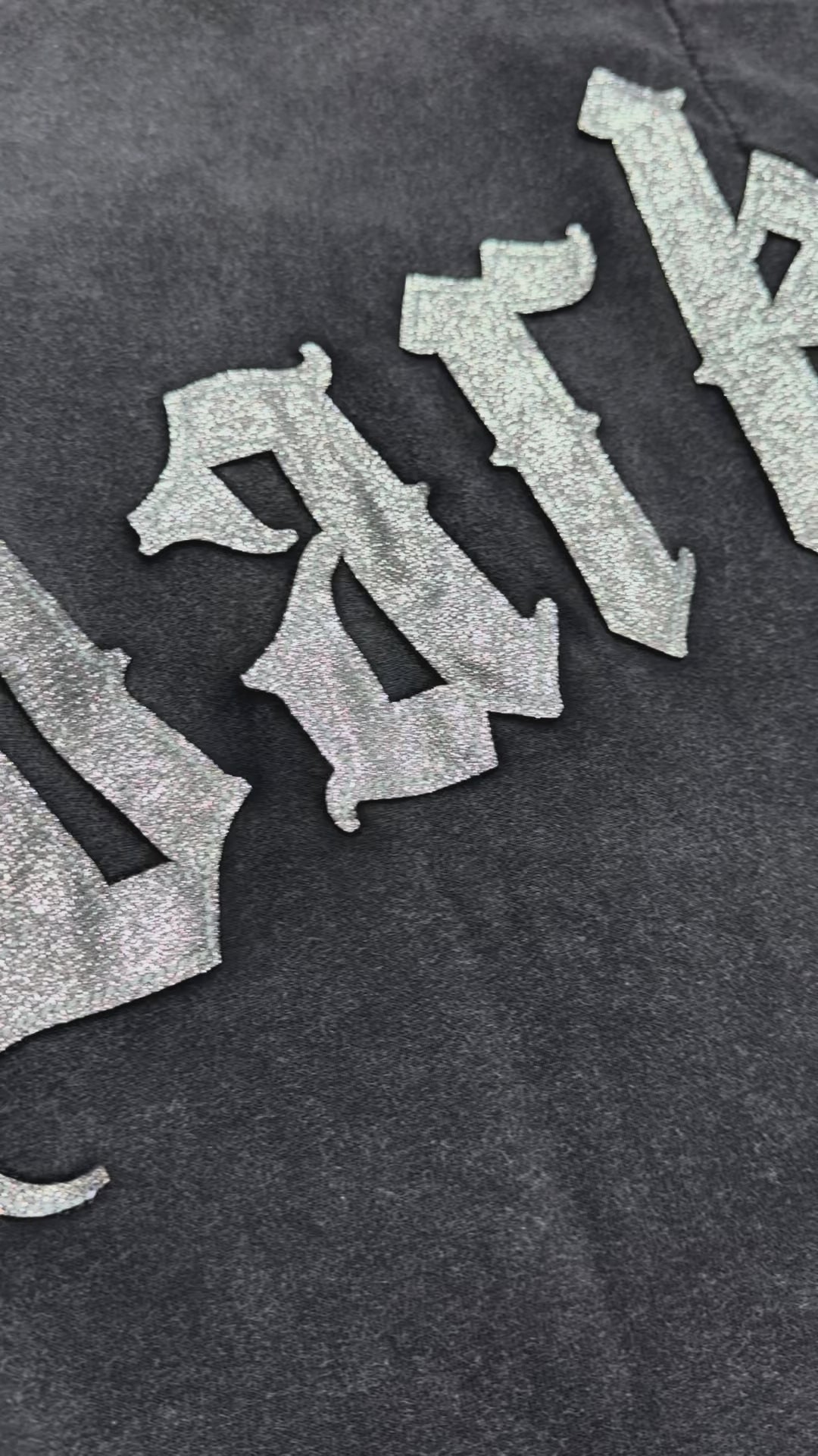 DARK SIDE CROPPED SHIRT VOYAGE STUDIO 51T16 BLACK WASH