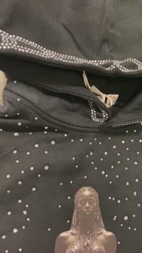 DOG CHAIN HOODIE BLACK DM5227K