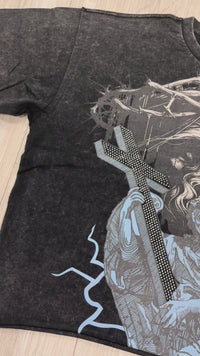 Mercy cropped shirt Black KR602