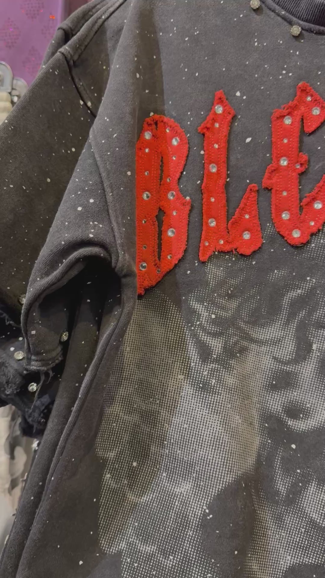 Blessed cropped shirt T5209