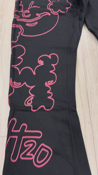 SWEATPANTS UNDRTD UF5206 BLACK/RED