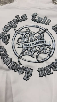 DARK ILLUSION GOD ANGEL HOODIE WHITE W251084