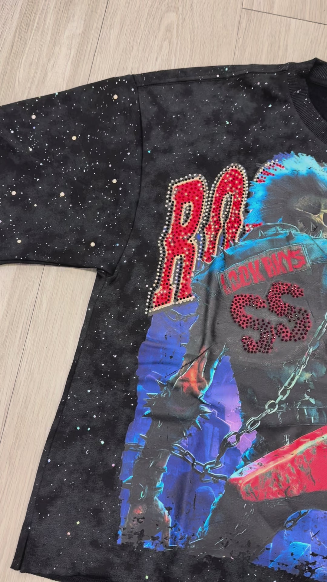 BKYS RO N ROLL CROPPED SHIRT T1522 BLACK