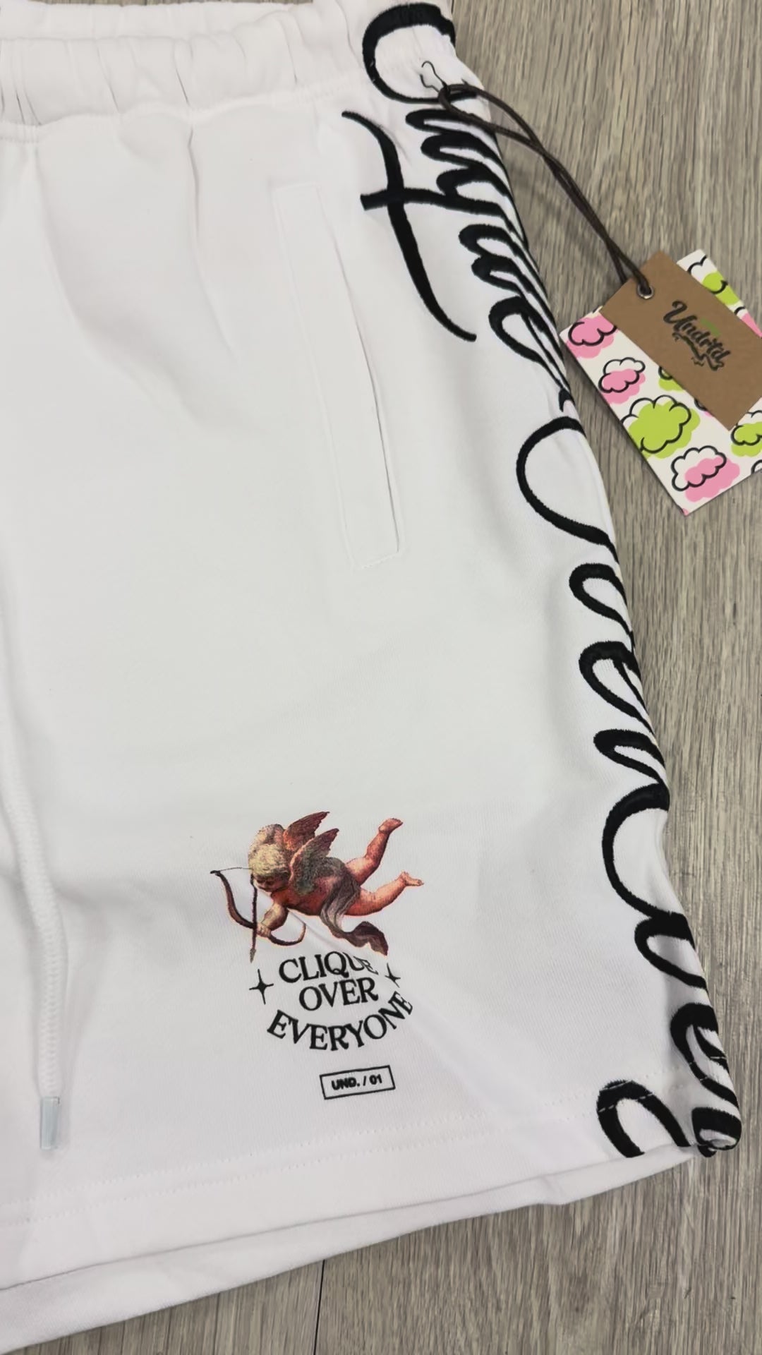 CLIQUE OVER Everyone Shorts WHITEl us5217